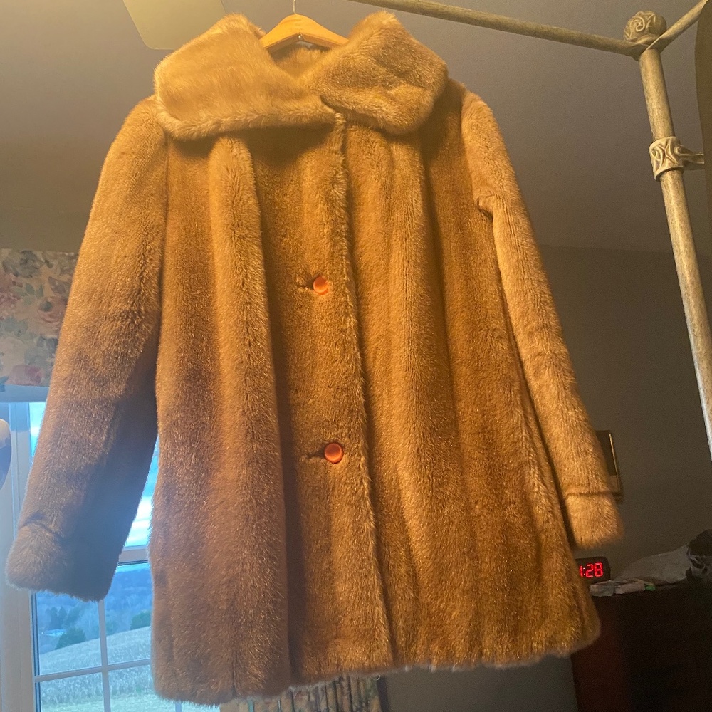 Faux Mink Fur coat